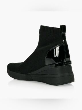 MK Knit Wedge Ankle Sneaker Boot